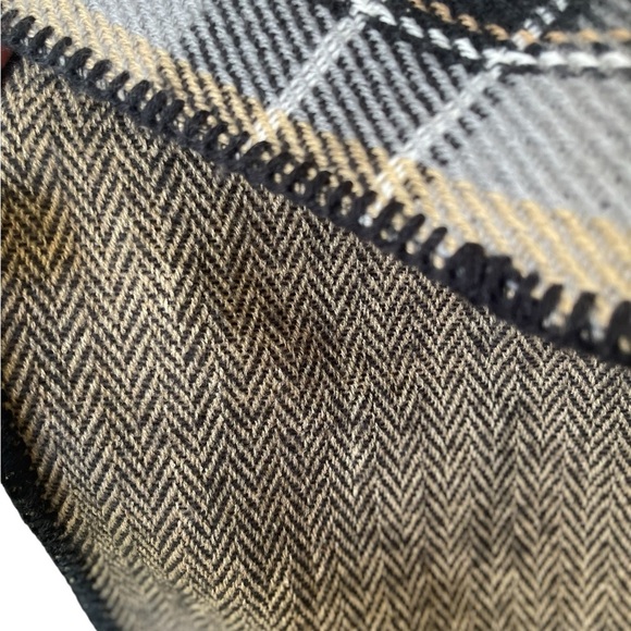 Woolrich One Size Women’s Tartain Plaid Blanket Wrap Poncho Shawl Reversible - Picture 4 of 7